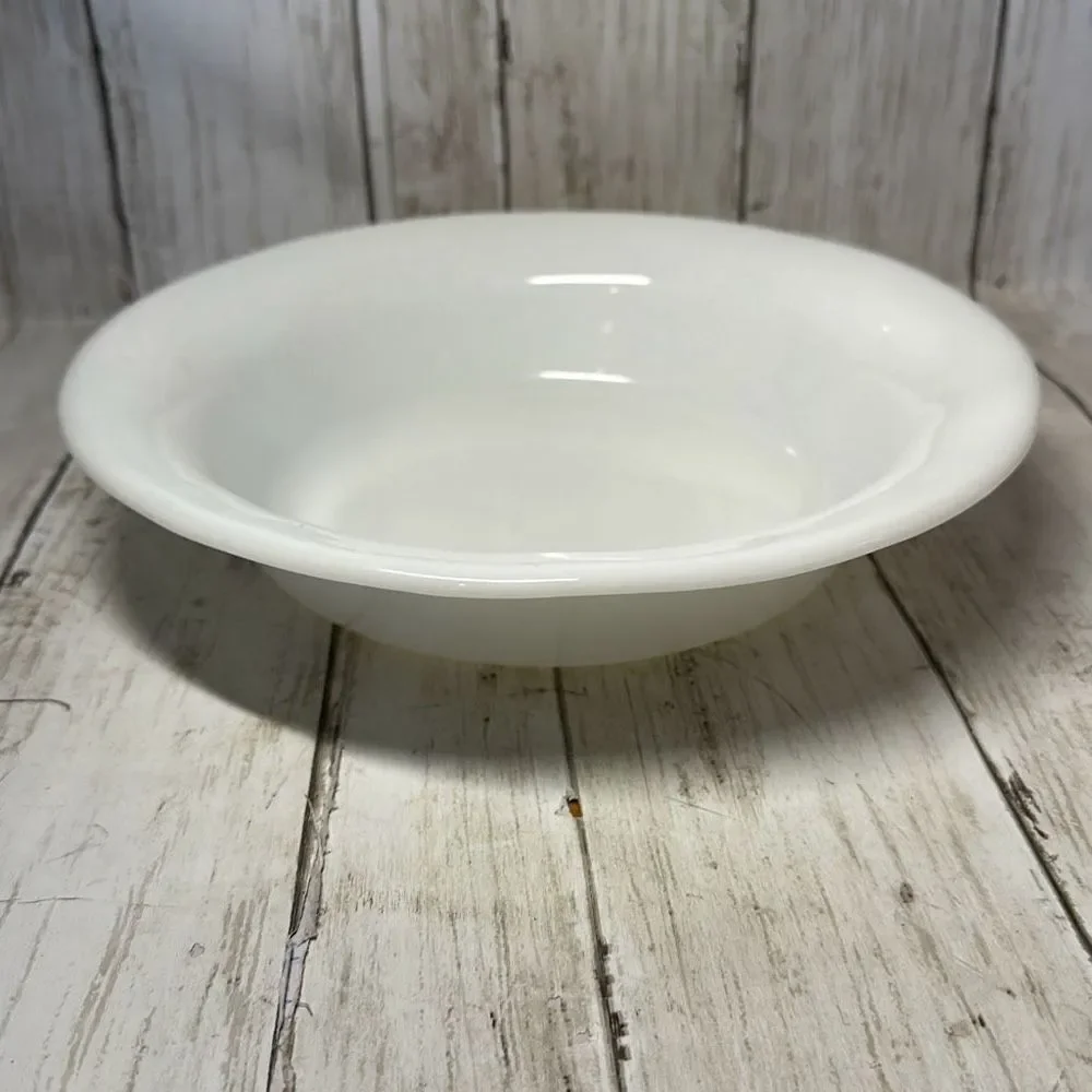 Vintage CORNING WARE  TM REG Smooth Milk Glass Serving Bowl‎ 1951 USA 9 3/4”